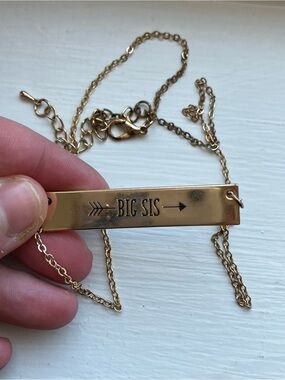 Big Sis Gold Plated Necklace